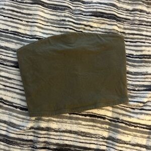 Garage Olive Green Crop Top